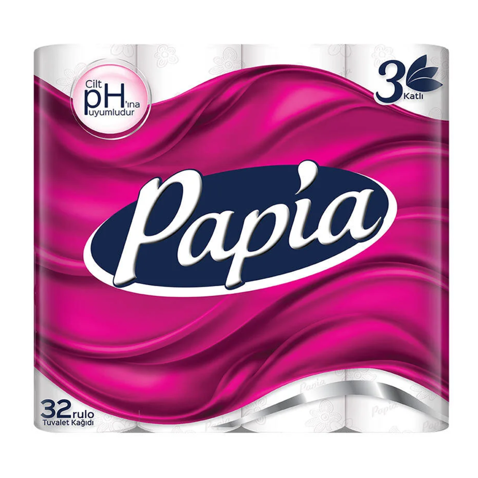 Papia Tuvalet Kağıdı 3 Katlı 32Li