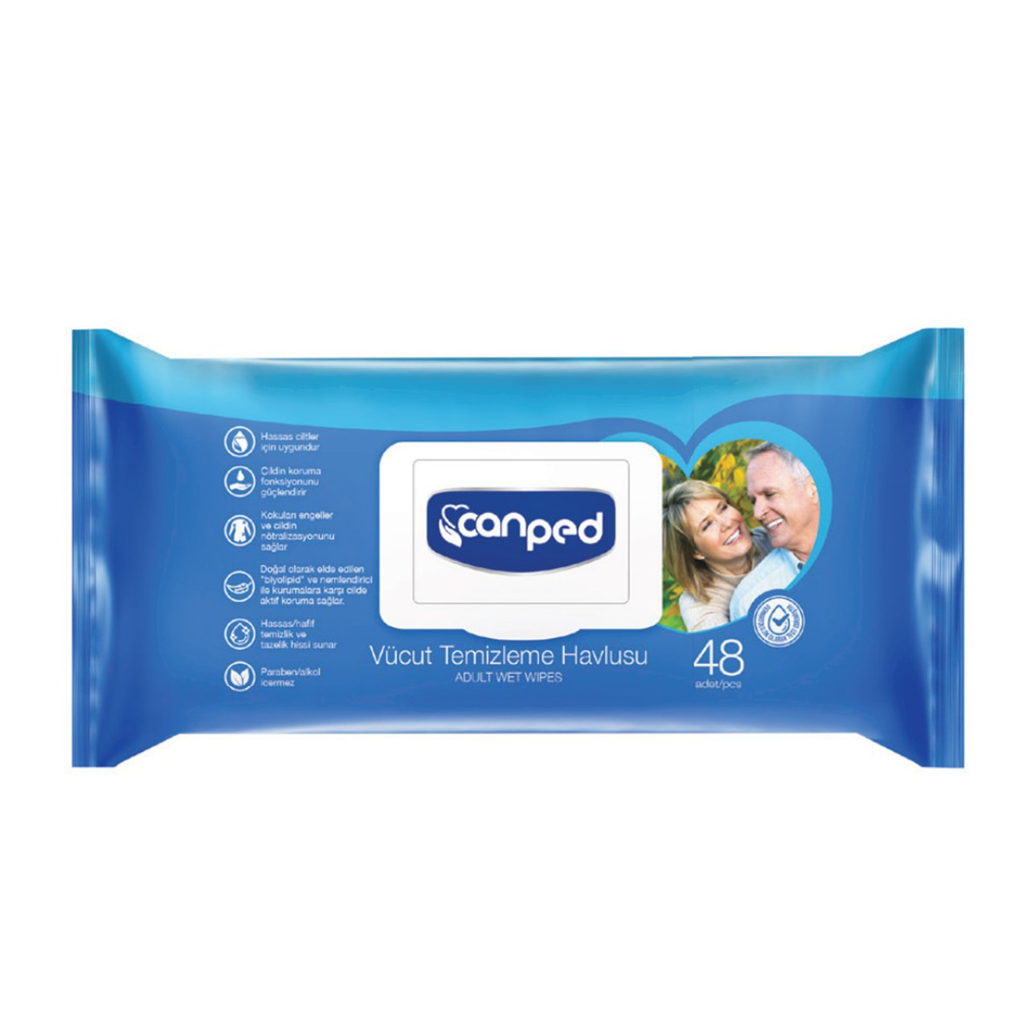 Canped Vücut Temizleme Havlusu 48 Lİ