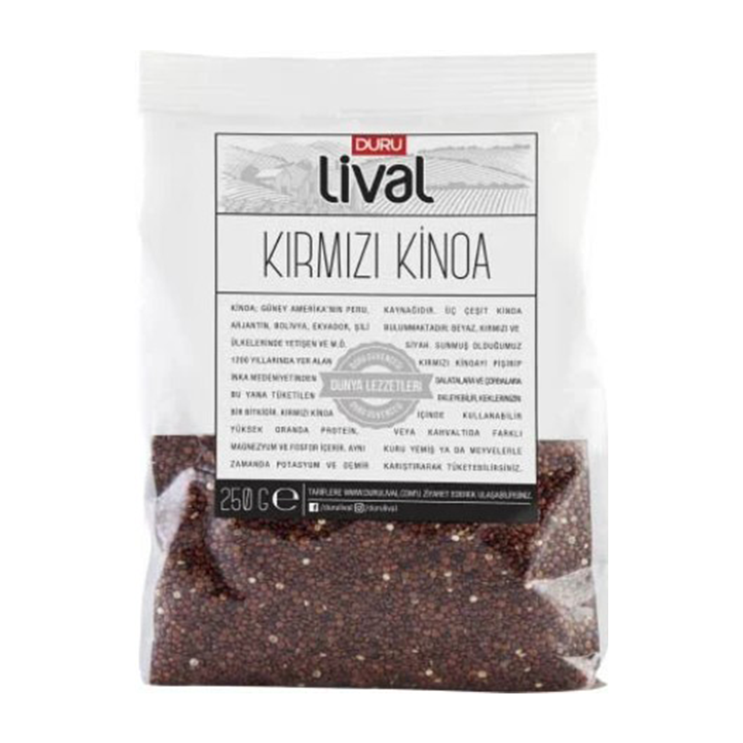 Duru Lival Kırmızı Kinoa 250 GR