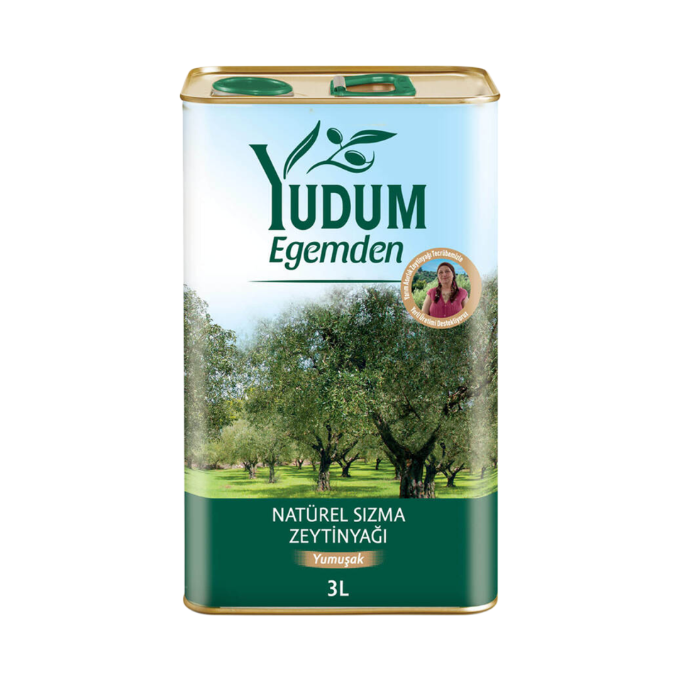 Yudum 3 LT Egemden Sızma Zeytinyağı Teneke