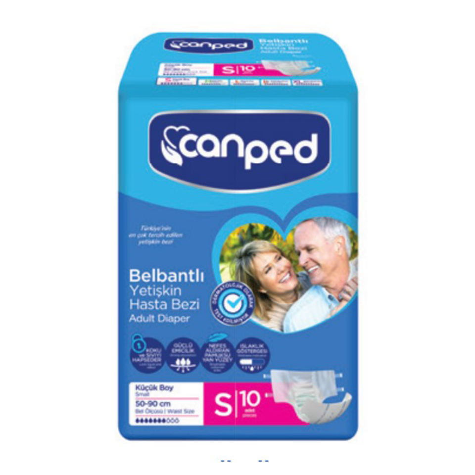 Canped Yetişkin Hasta Bezi Küçük 9 LU
