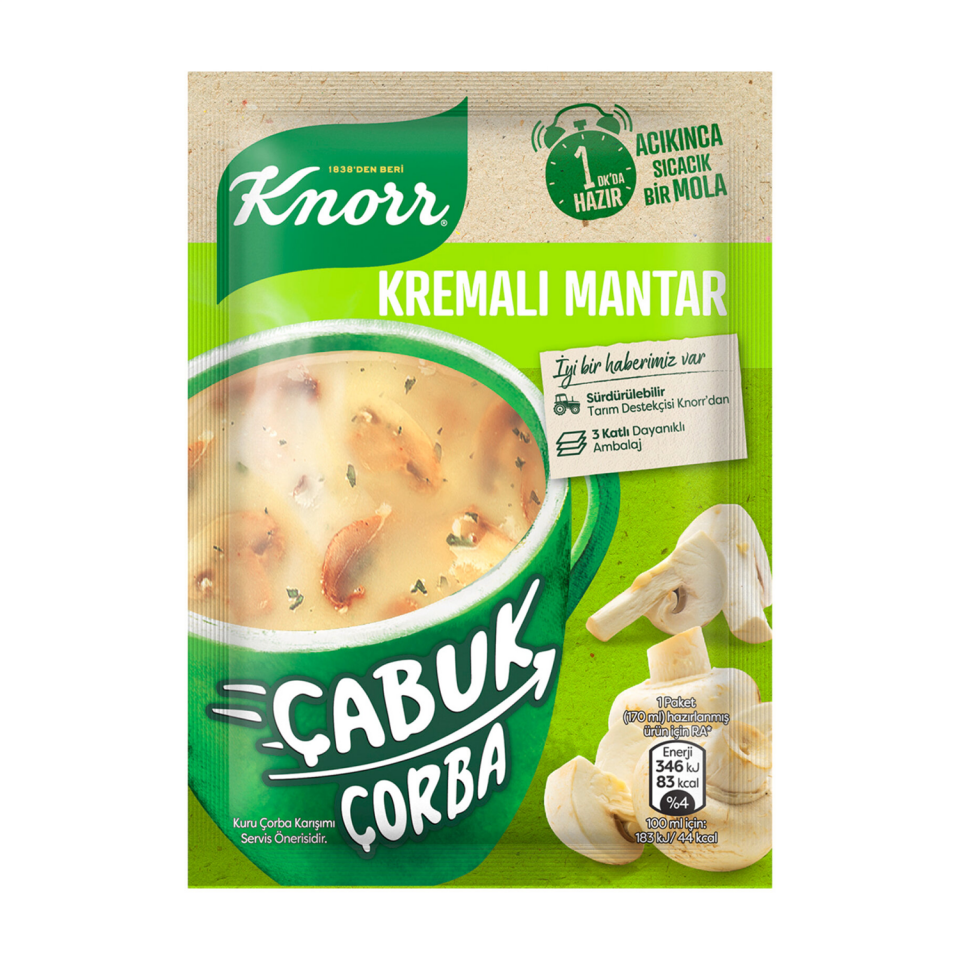 Knorr Çabuk Çorba Kremalı Mantar 19 GR