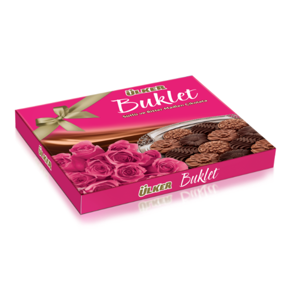 Ülker Buklet Süt ve Bitter 208 GR Pembe