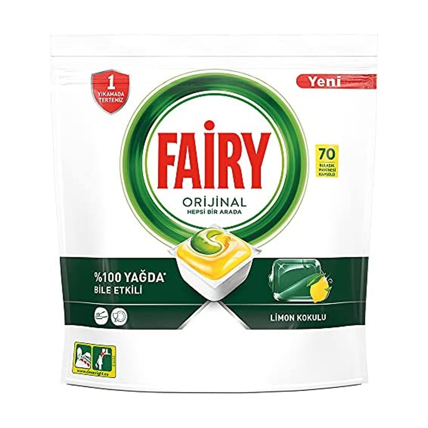 Fairy Bulaşık kapsülü hepsi 1 arada 70li