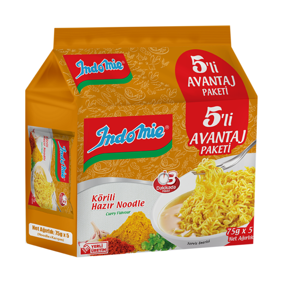 Indomie 5li Paket Köri Soslu