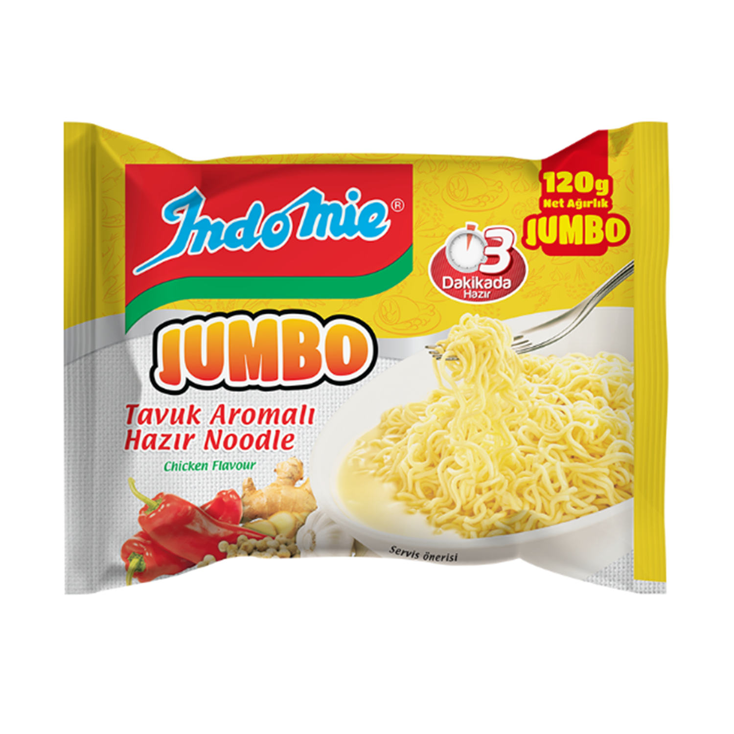 Indomie Jumbo Paket Tavuk Aromalı 120 GR