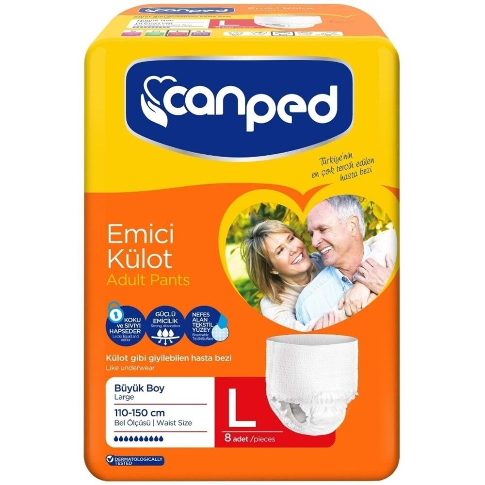 Canped Emici Külot Büyük 8 Li