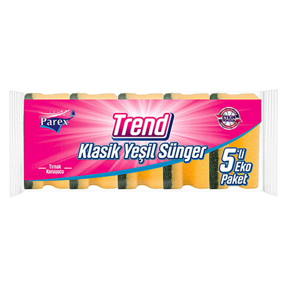 Parex Trend Klasik Sünger Oluklu 5Li