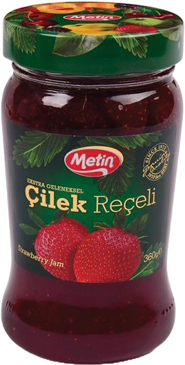 Metin Reçel 360 Gr Çilek Cam