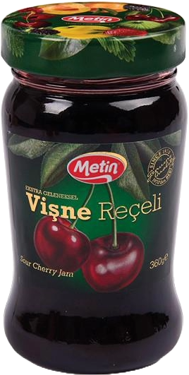 Metin Reçel 360 Gr Vişne Cam