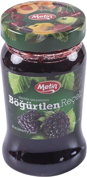 Metin Reçel 360 Gr Böğürtlen Cam