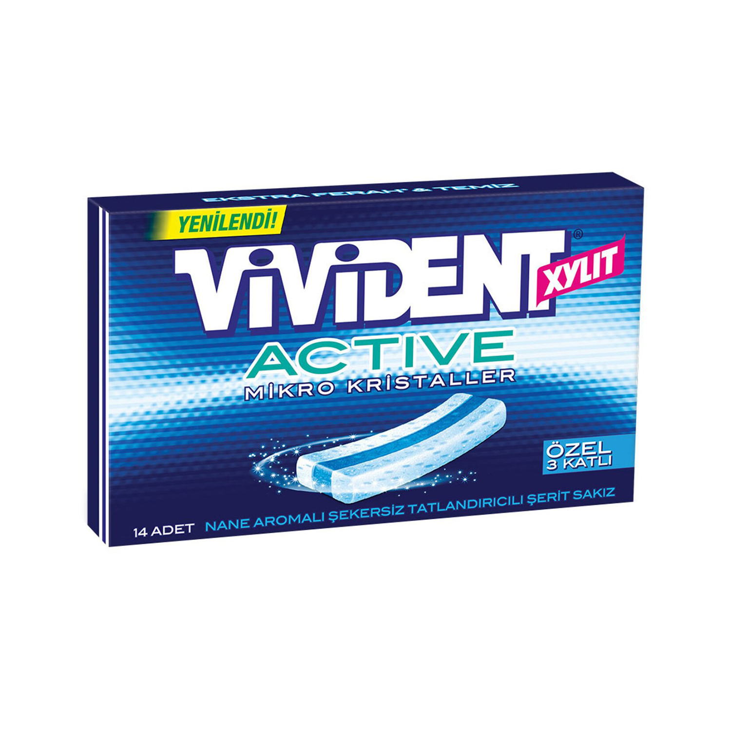 Vivident Active Mikro Kristaller 33 GR Mavi