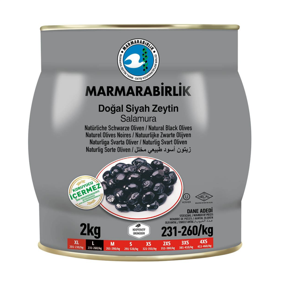 Marmarabirlik Hiper Zeytin 2 KG 231-260 KB (L)