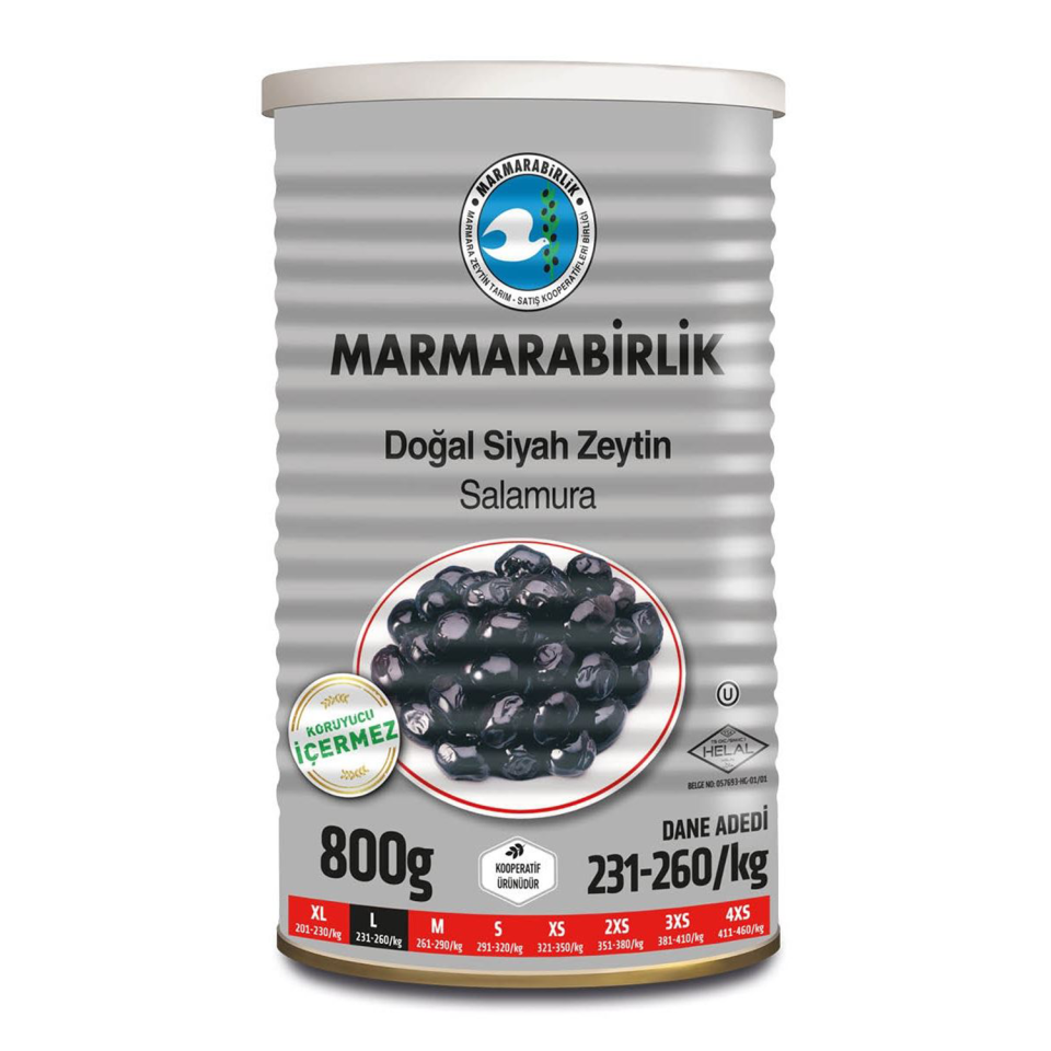 Marmarabirlik Salamura Zeytin 800 GR 231-260 KB L