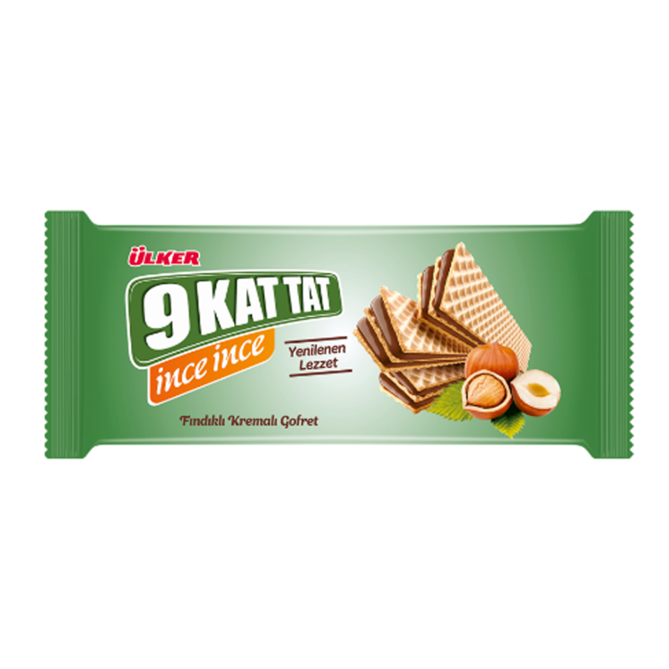 Ülker 9 Kat Tat İnce İnce Fınd. Kakao Gofret 118GR