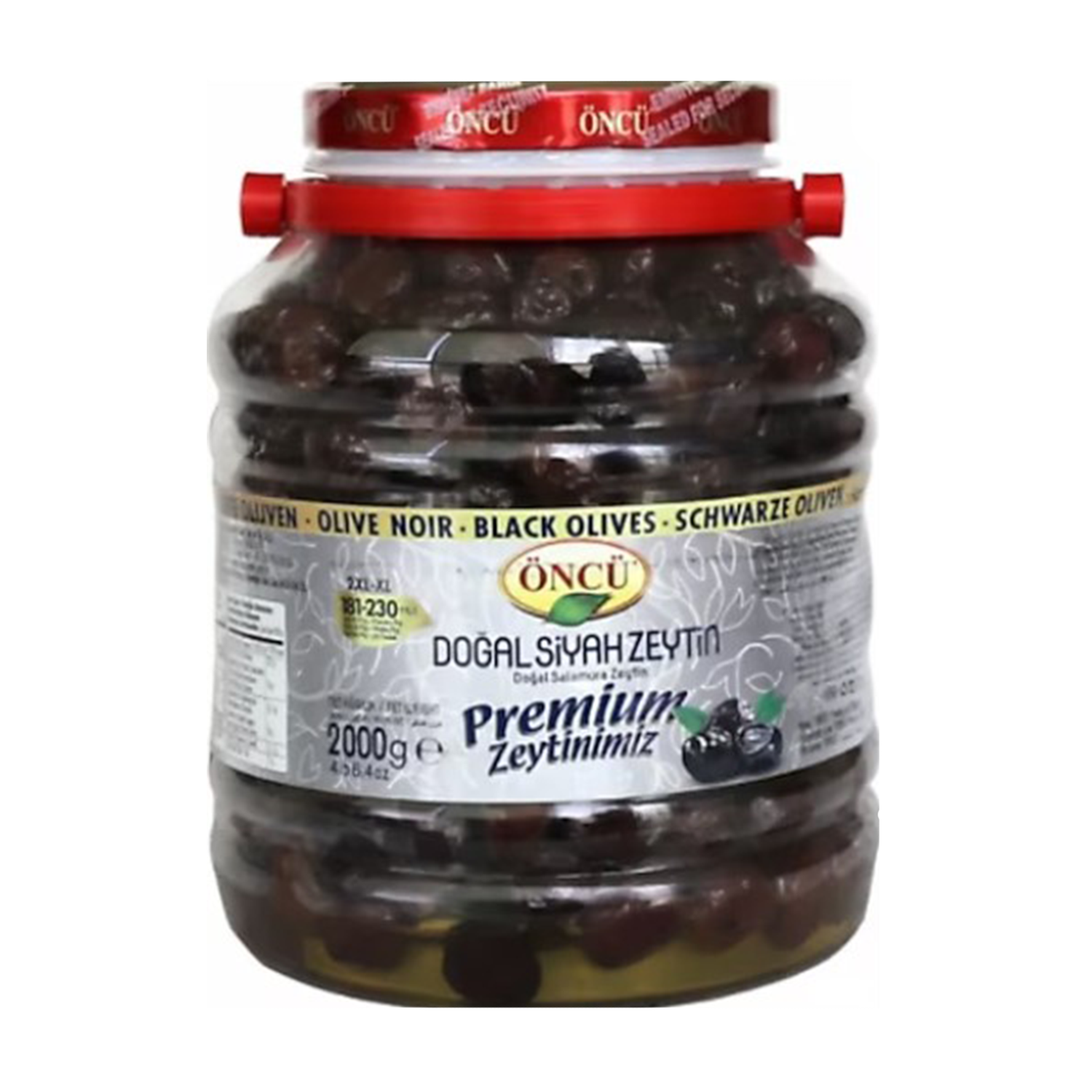 Öncü Siyah Zeytin 2X 2000 GR