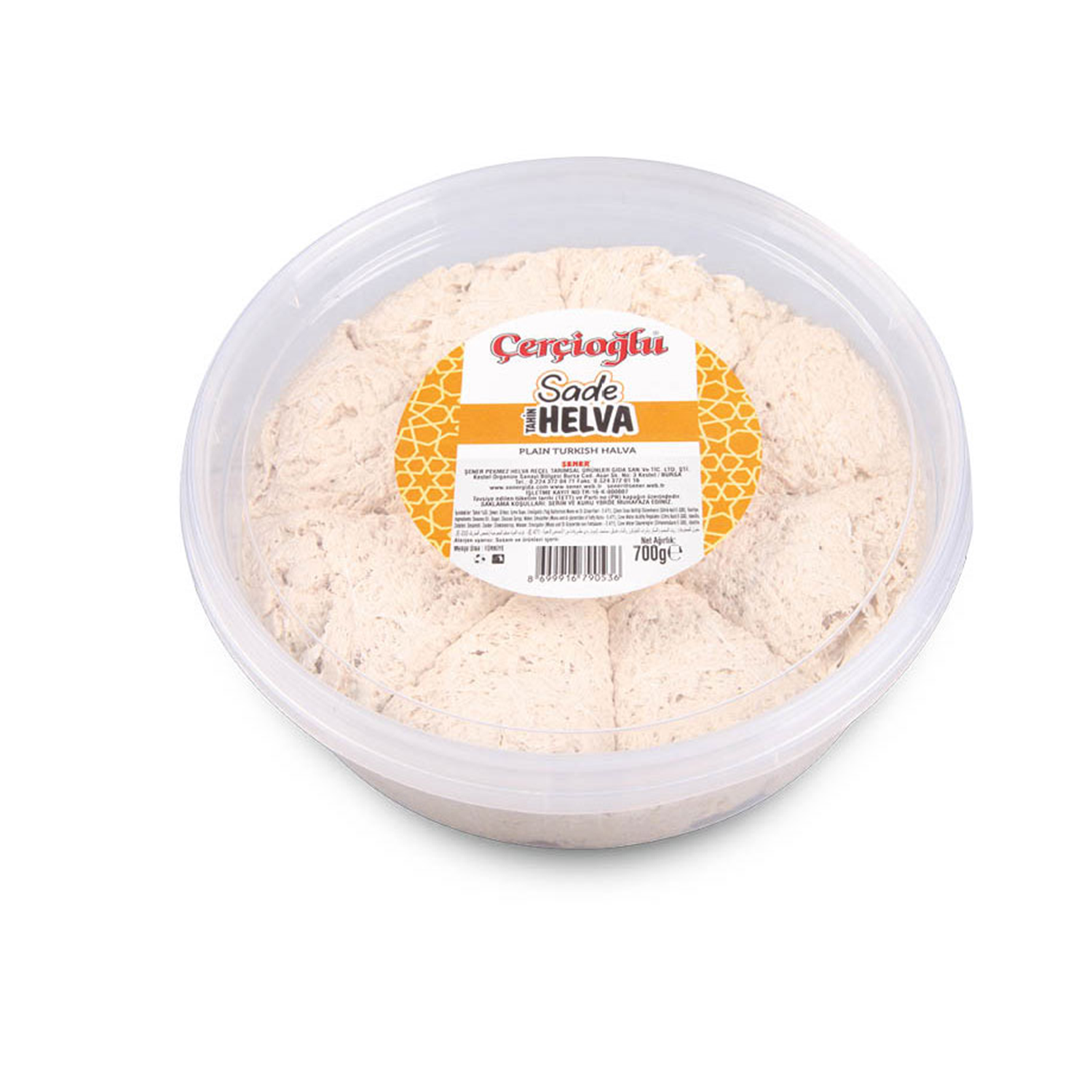 Çerçioğlu Sade Helva 700 GR