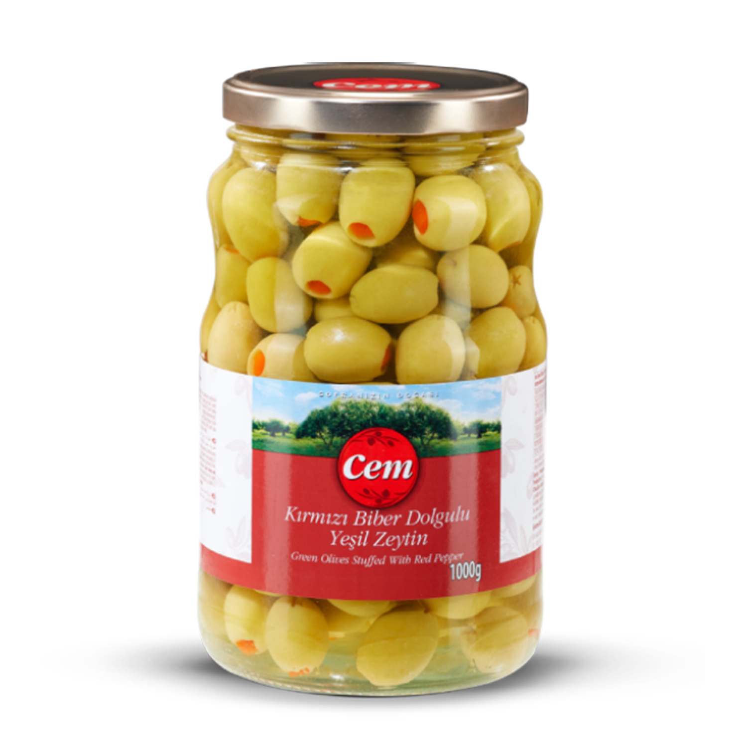 Cem Biberli Zeytin 1000 GR