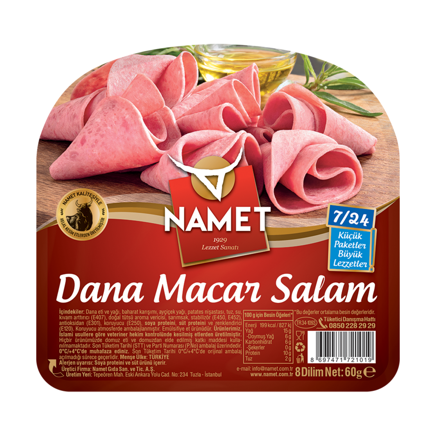 Namet 7/24 Dana Macar Salam 50 GR