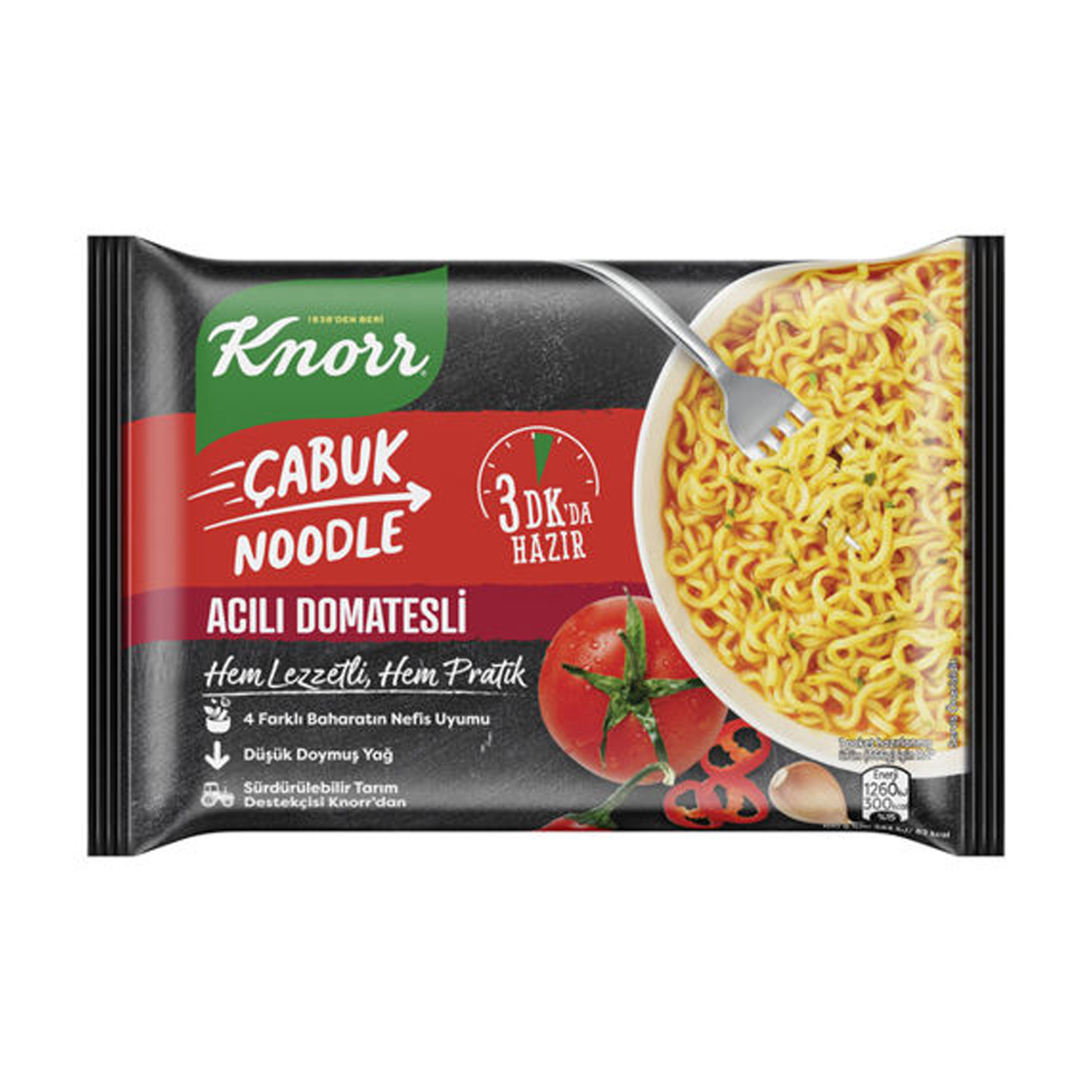 Knorr Noodle Acı Domates 66 GR