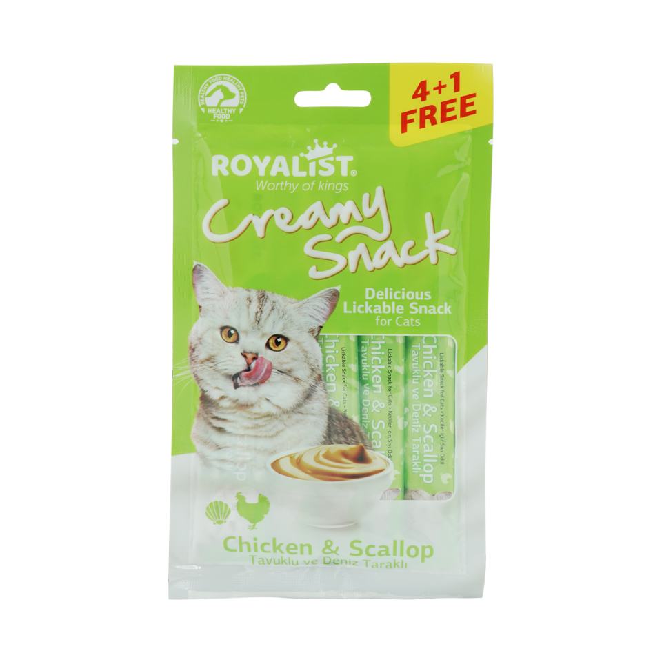 Royalıst Creamy Snack - Chicken & Scallop 75 GR
