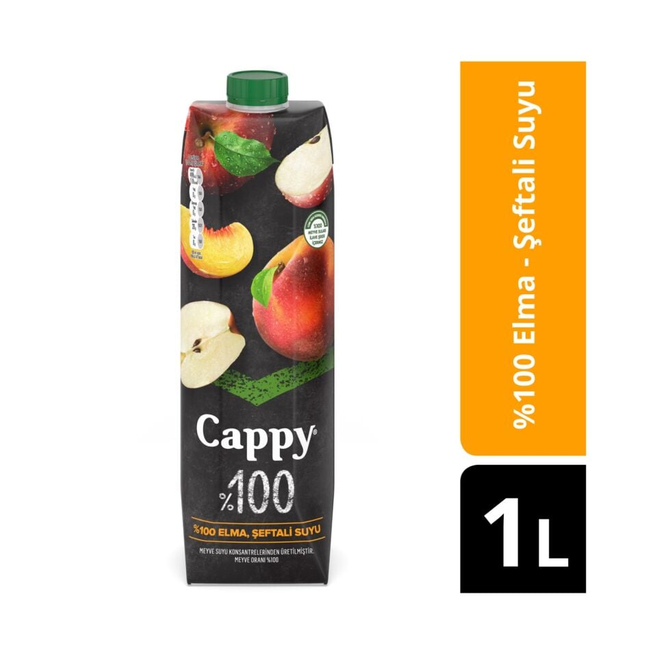 Cappy 1 Lt %100 Elma Ve Şeftali Meyve Suyu