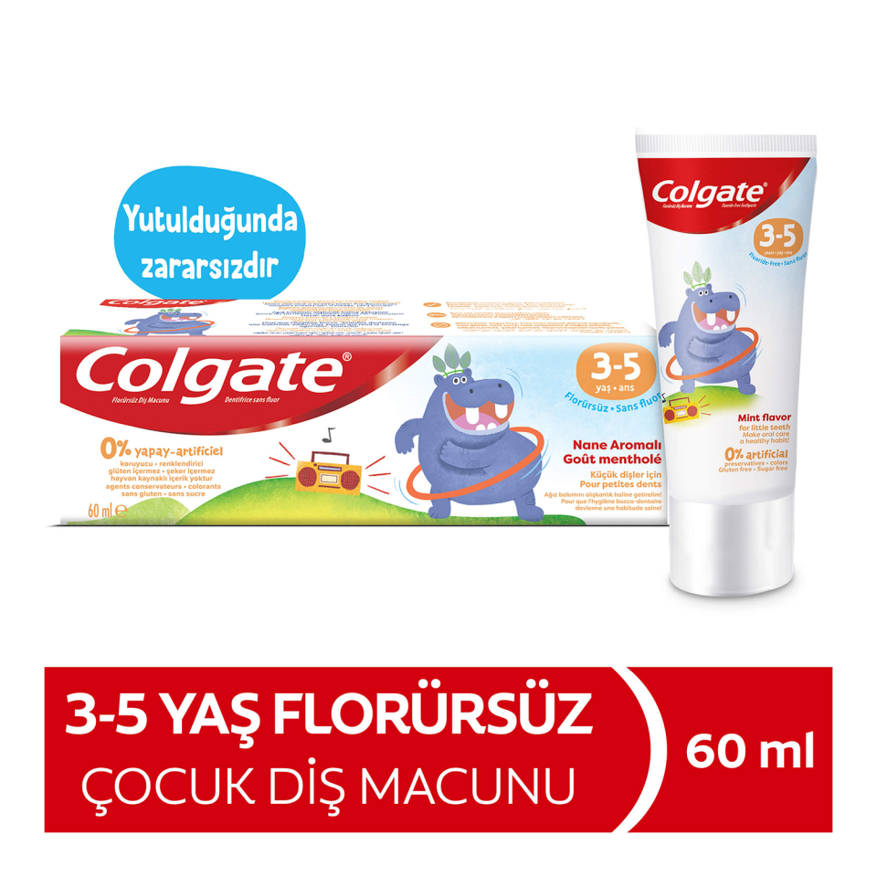Colgate Florürsüz Nane Aromalı 3-5 Yaş Çocuk