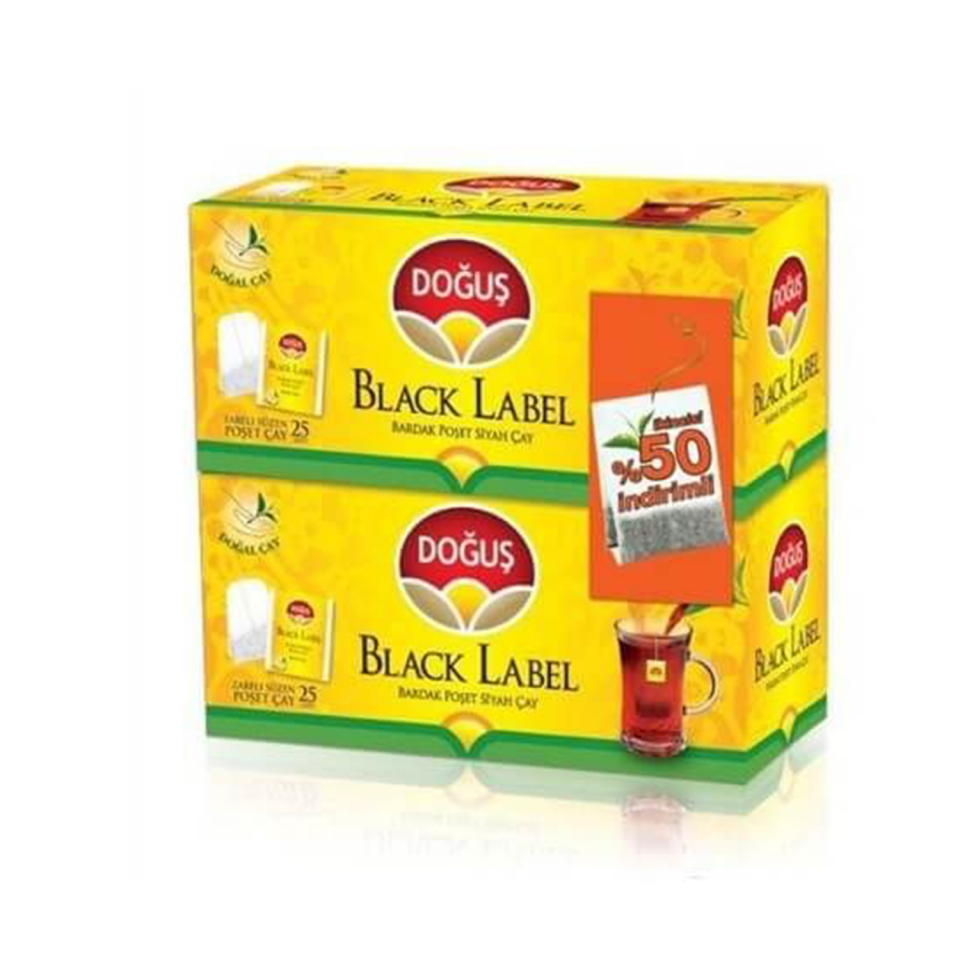 Doğuş Black Label 25+25 Bardak Poşet Çay