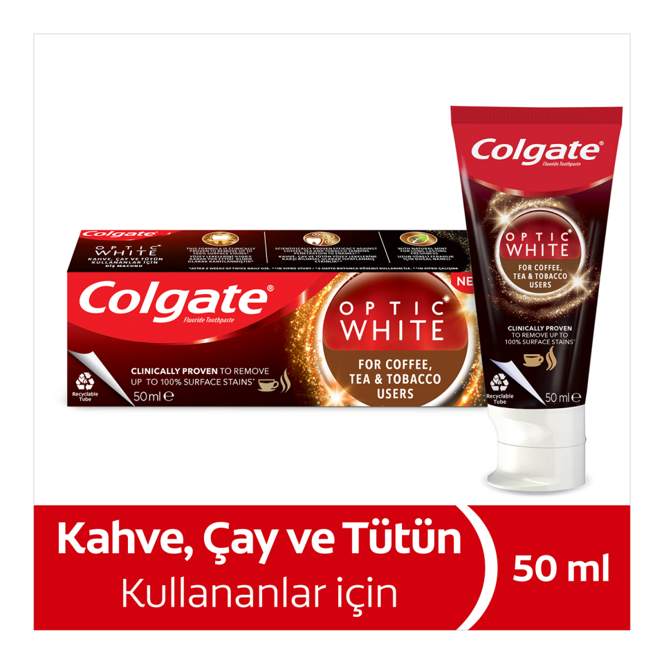 Colgate 50 ML Optik Çay Kahve