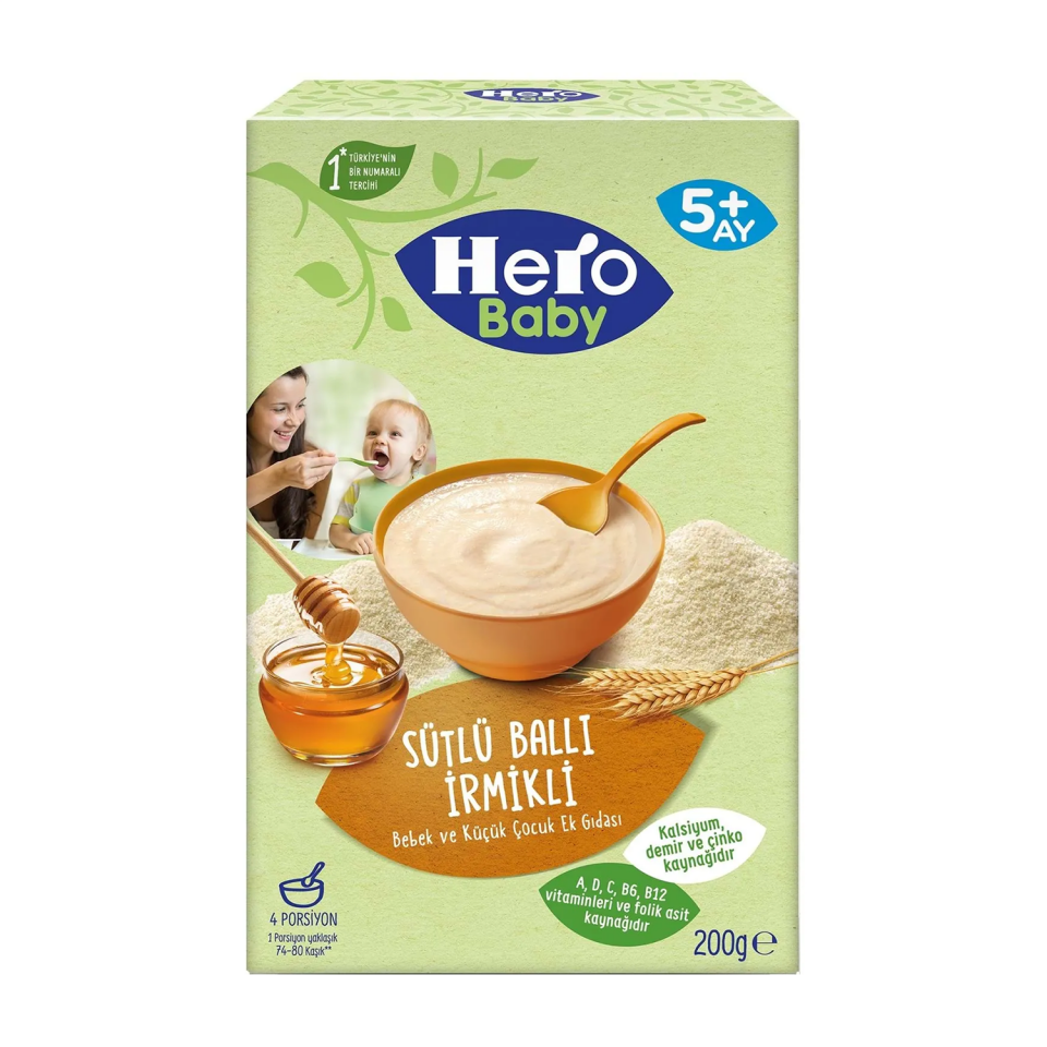 Hero Baby 200 GR Sütlü İrmikli Ballı