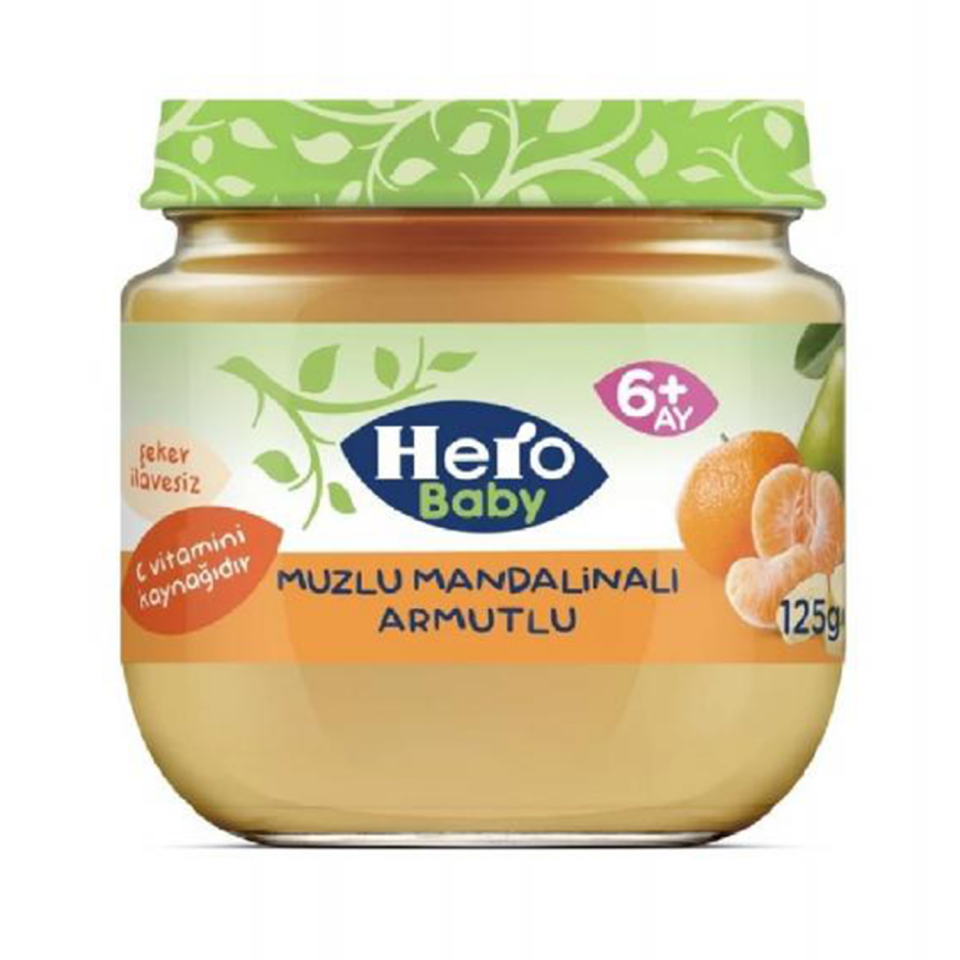 Hero Baby Kavanoz 125 GR Muz Mandalina