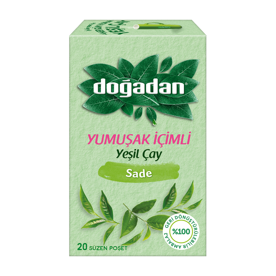 Doğadan Yumuşak İçimli 20 Li Yeşil Çay