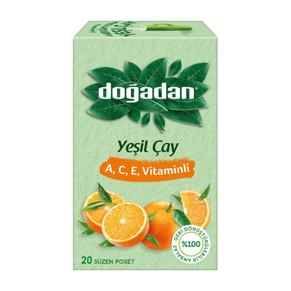 Doğadan 20 li A,C,E Vitaminli Yeşil Çay