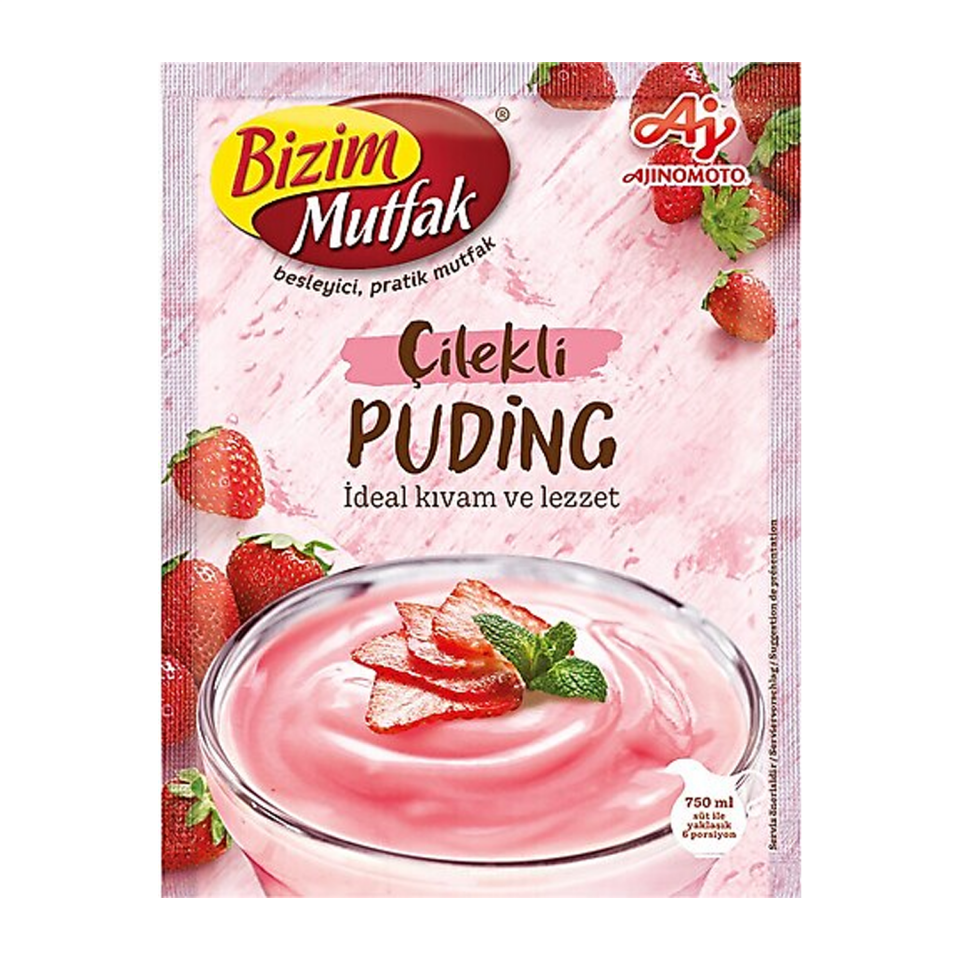 Bizim Mutfak İçim Toz Puding 125 GR Çilekli