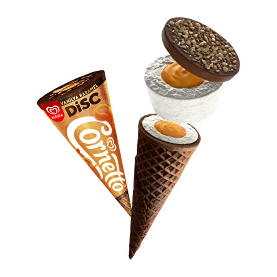 Cornetto Disc Vanilya Karamel 140 ML