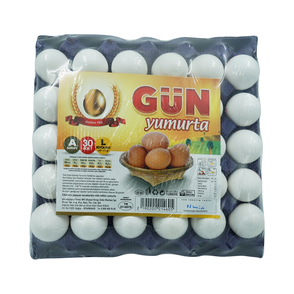 Gün Yumurta 30lu (L) Beyaz