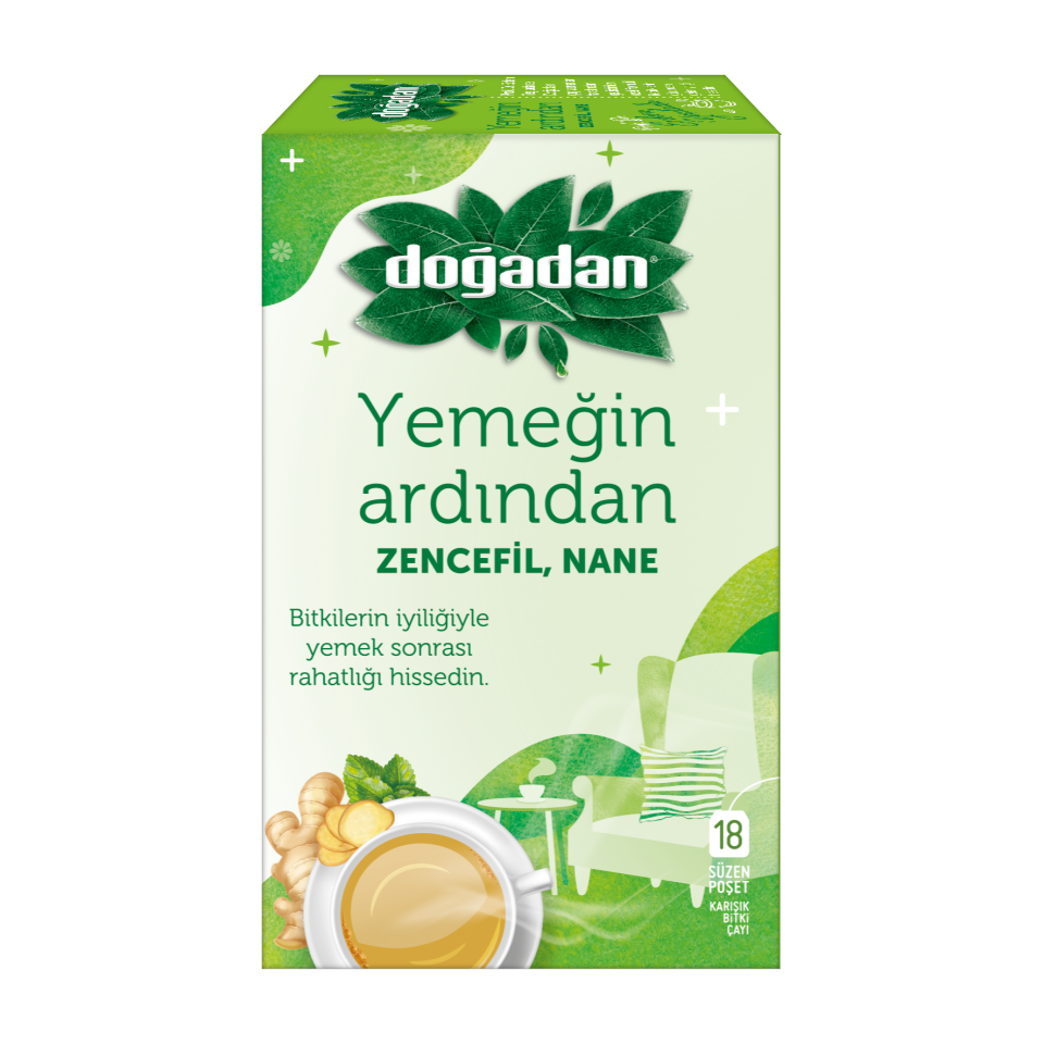 Doğadan 18 Li Yemeğin Ardından Zencefil Nane Çayı