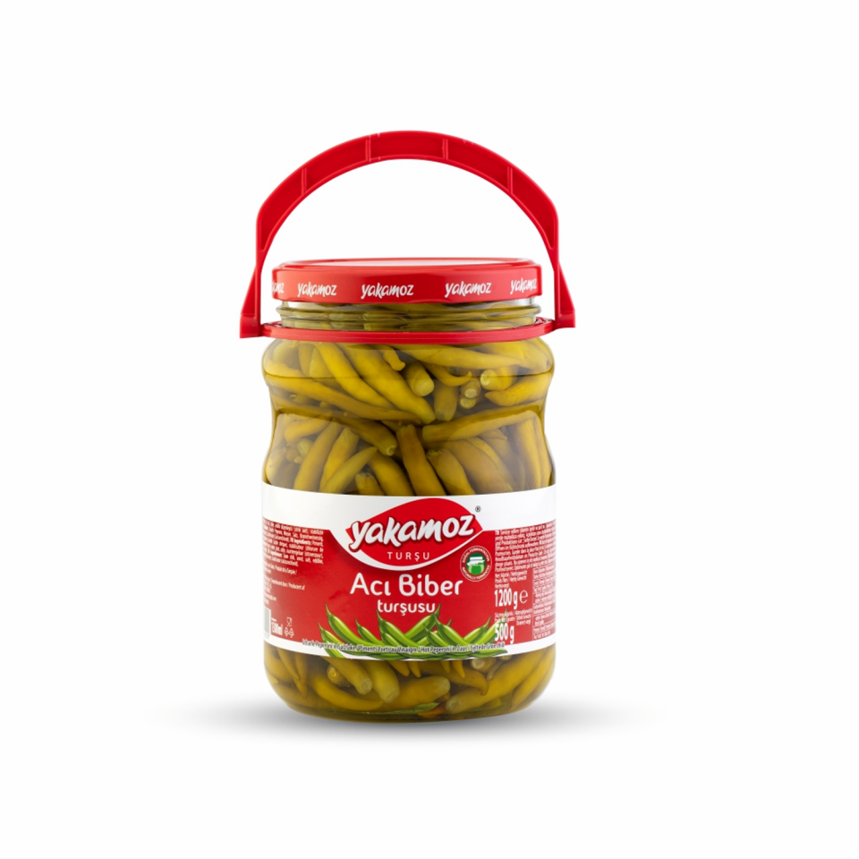 Yakamoz 1300 ML Acı Biber Turşu Cam