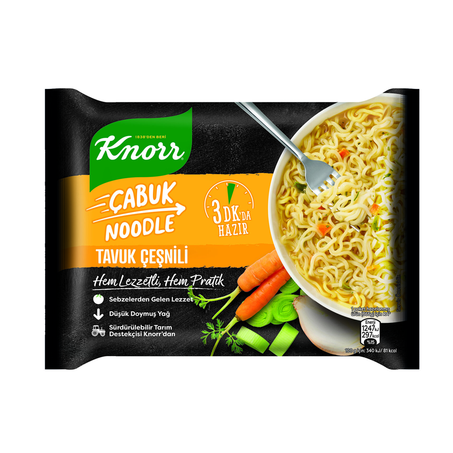 Knorr Noodle Tavuk Çeşnili 66 GR