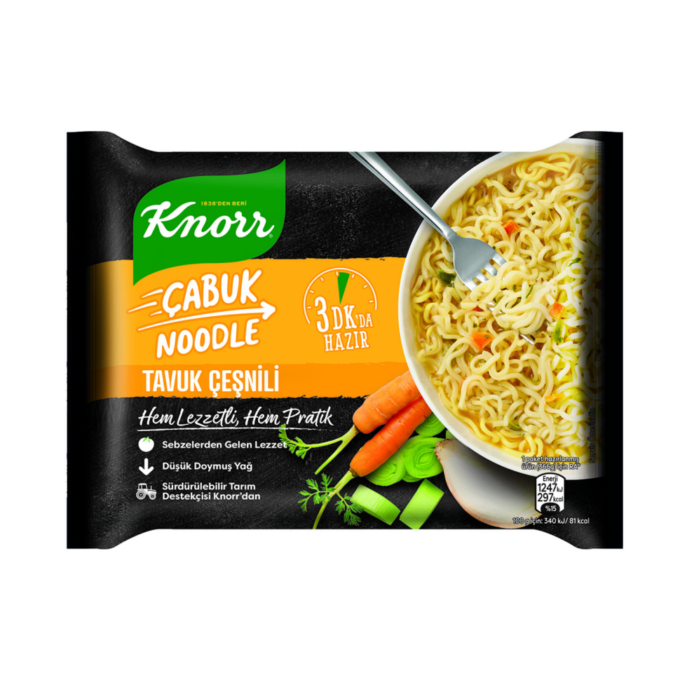 Knorr Noodle Tavuk Çeşnili 66 GR