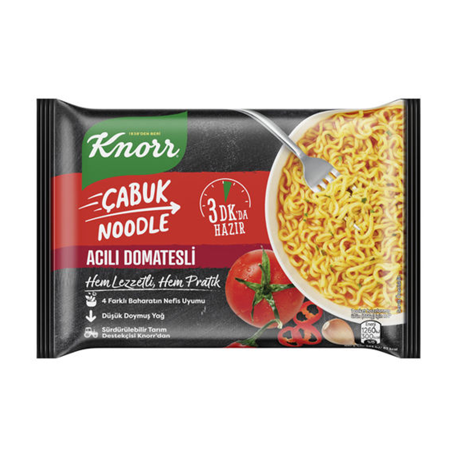 Knorr Noodle Acı Domates 67 GR