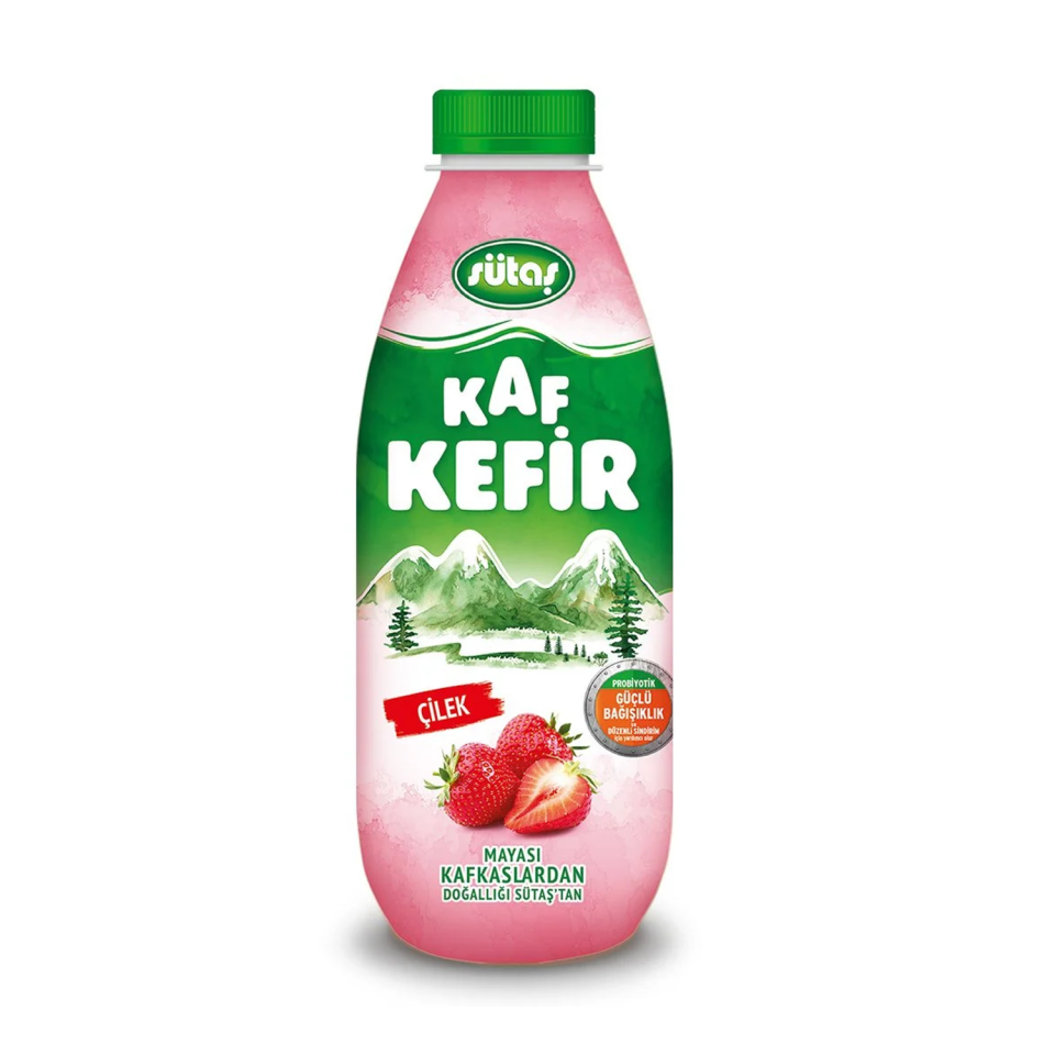 Sütaş Kaf Kefir Çilekli 1LT