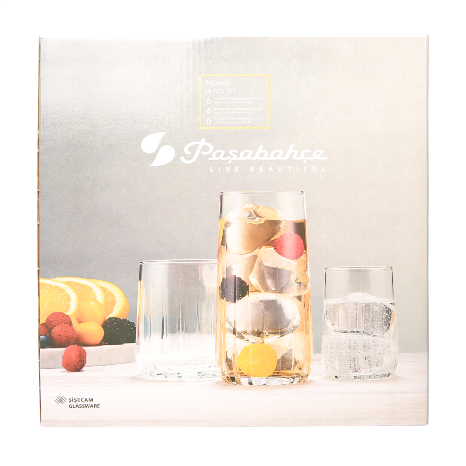 Paşabahçe Nova Bardak Takımı 18 Parça