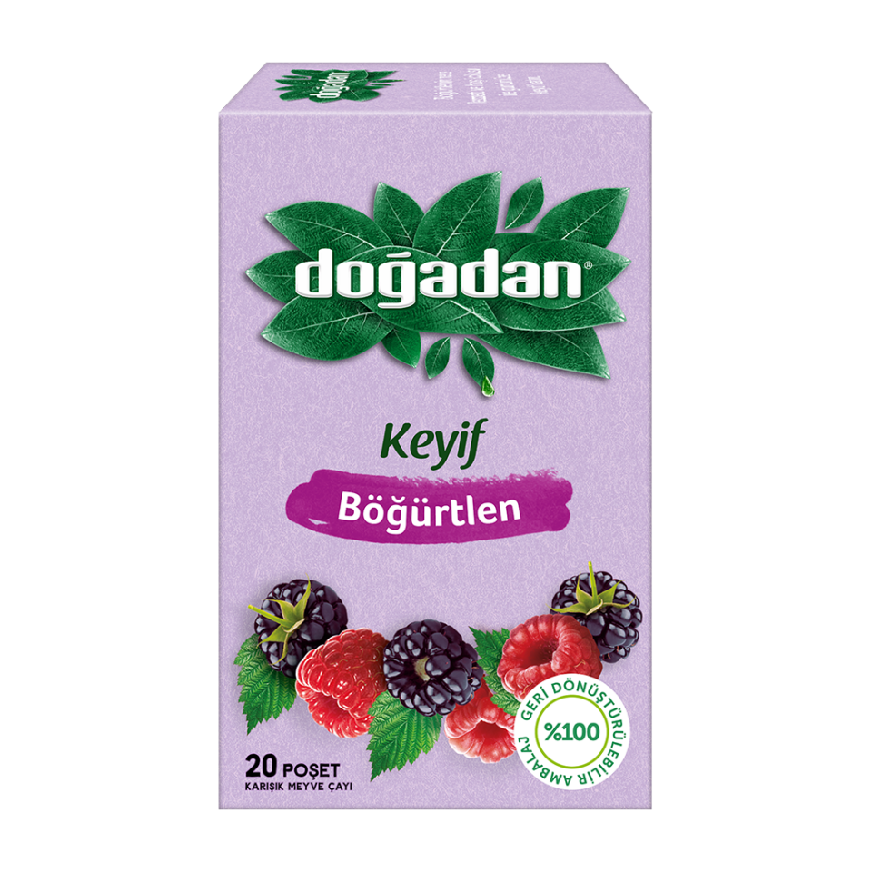 Doğadan 20 Li Böğürtlen Çayı