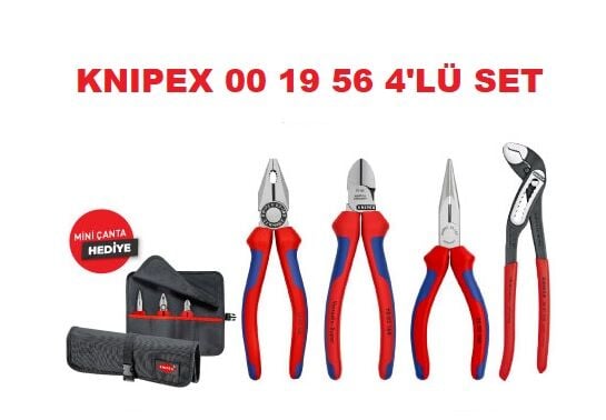 Knipex 00 19 56 4'lü Pense Seti