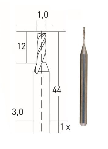 TUNGSTEN KARBÜRLÜ MATKAP VE FREZE UCU 1.0 mm