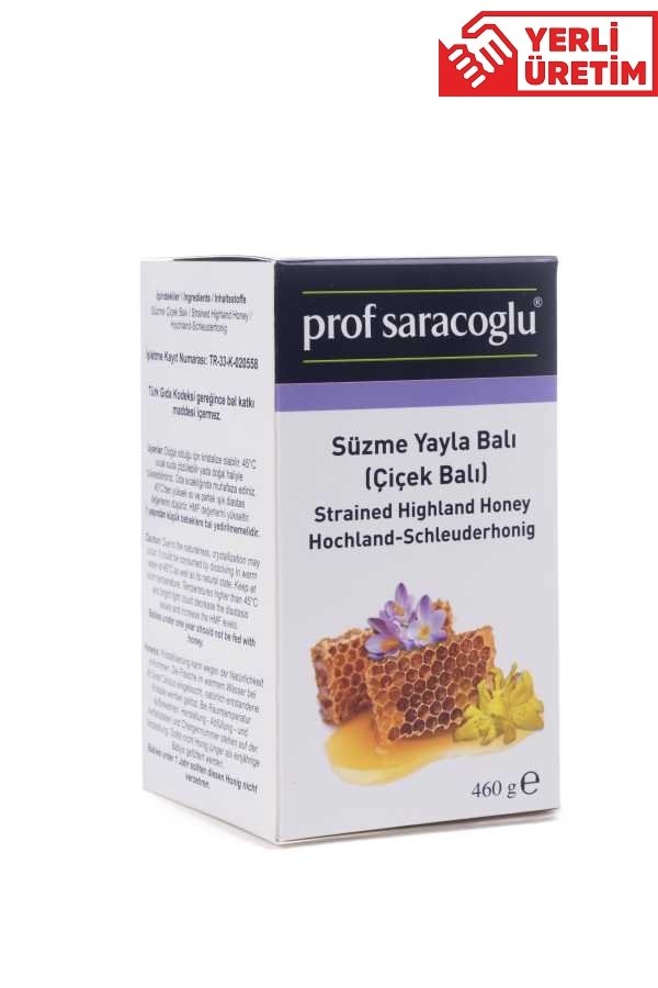 Prof Saracoğlu Süzme Yayla Balı 460 Gr