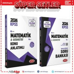 Data Yayınları 2024 KPSS Matematik Konu ve Soru Seti 2 Kitap