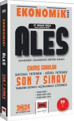 2024 ALES Ekonomik Seri Çıkmış Sorular Tamamı Çözümlü Son 7 Sınav Yargı Yayınları