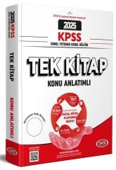 2025 KPSS Genel Yetenek Genel Kültür Tek Kitap Konu Anlatımlı Data Yayınları